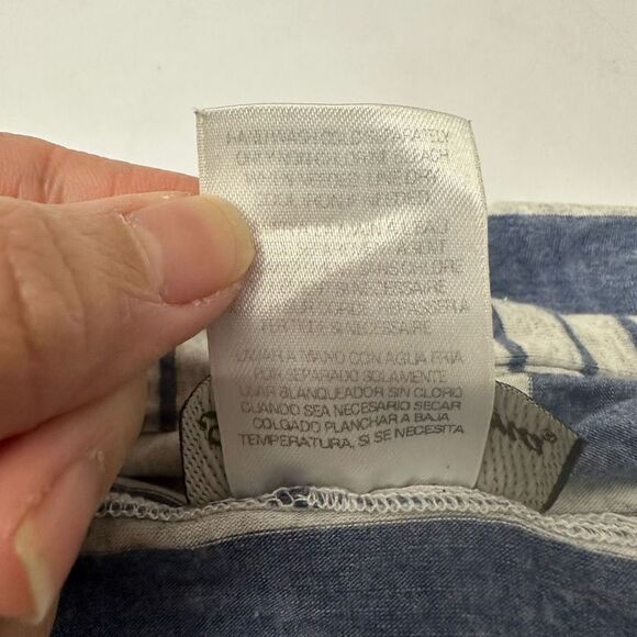 Tommy Bahama Striped Blue Longseeve Deep V Neck Cover Up Beach Hoodie sz M - Picture 7 of 8